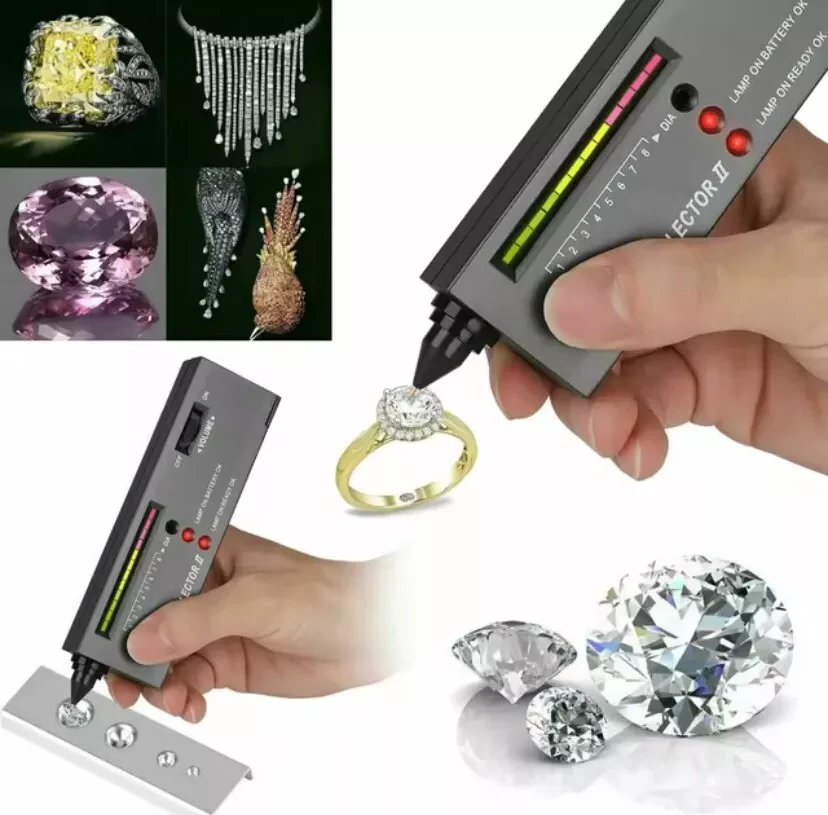High accuracy diamond tester for professional and novice jewelers, verifying gemstone authenticity quickly.