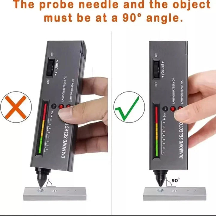 Professional jewelry tool: high accuracy diamond detector for authenticating diamonds & precious stones.