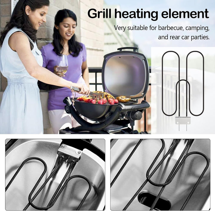 Zeythra grill coil: 2200W high-power stainless steel for electric outdoor BBQ