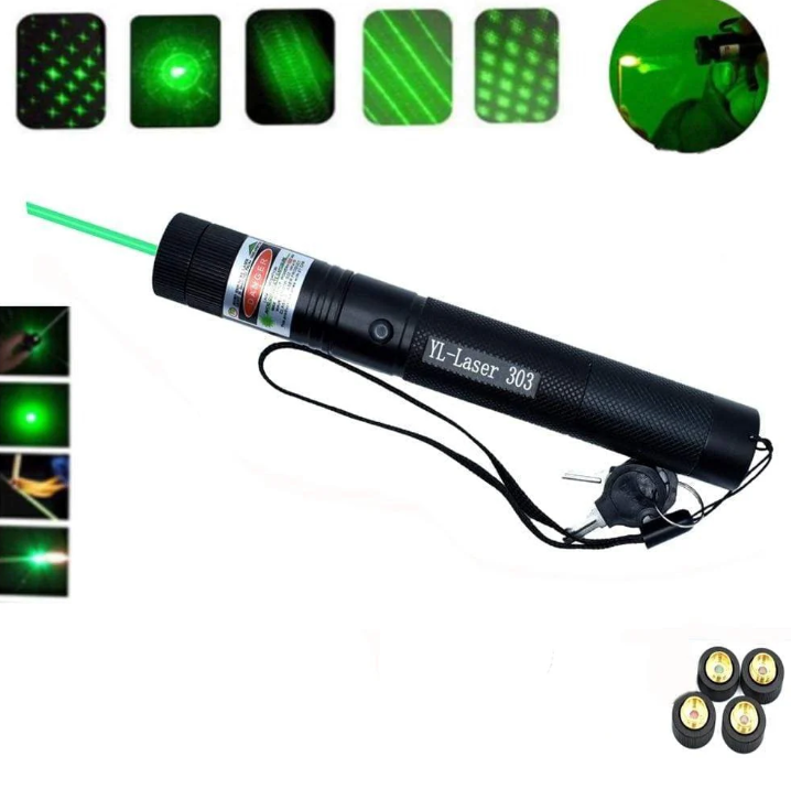 Precision dual-beam laser pointer. Bright green & red lasers for presentations, astronomy, and long-distance pointing.
