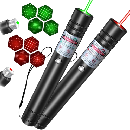 High power green laser pointer, long range, for outdoor use, astronomy, and fun interactive games.