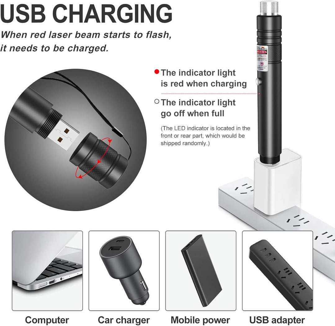 Powerful green laser pointer for astronomy, stargazing, and pointing out constellations in the night sky.
