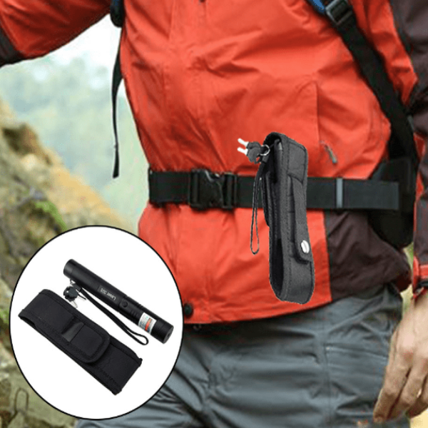 Robust high-power laser pointer, adjustable focus, for exploration, camping & distant pointing.