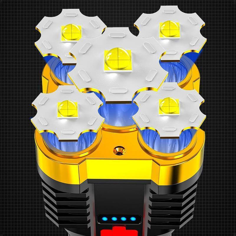 Tactical BeamBlaster LED flashlight with an ultra-bright beam, perfect for security and patrol.