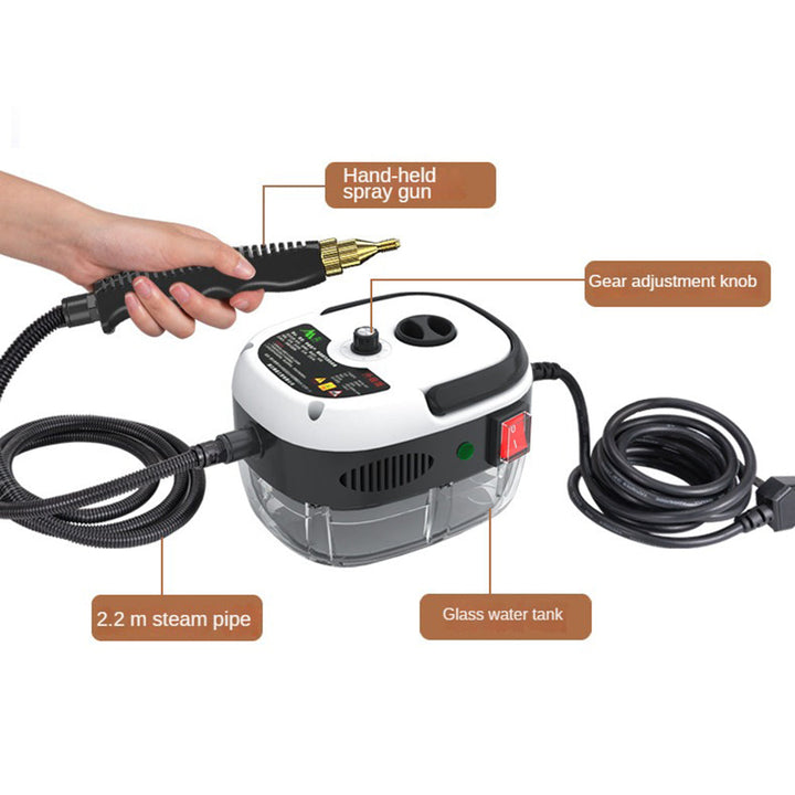 Powerful 2500W home steam cleaner delivering deep clean without chemicals for household tasks