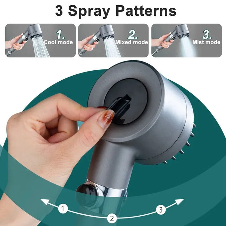 Eco-friendly, water-saving high-pressure filtered showerhead. Delivers clean water & powerful spray for daily use.