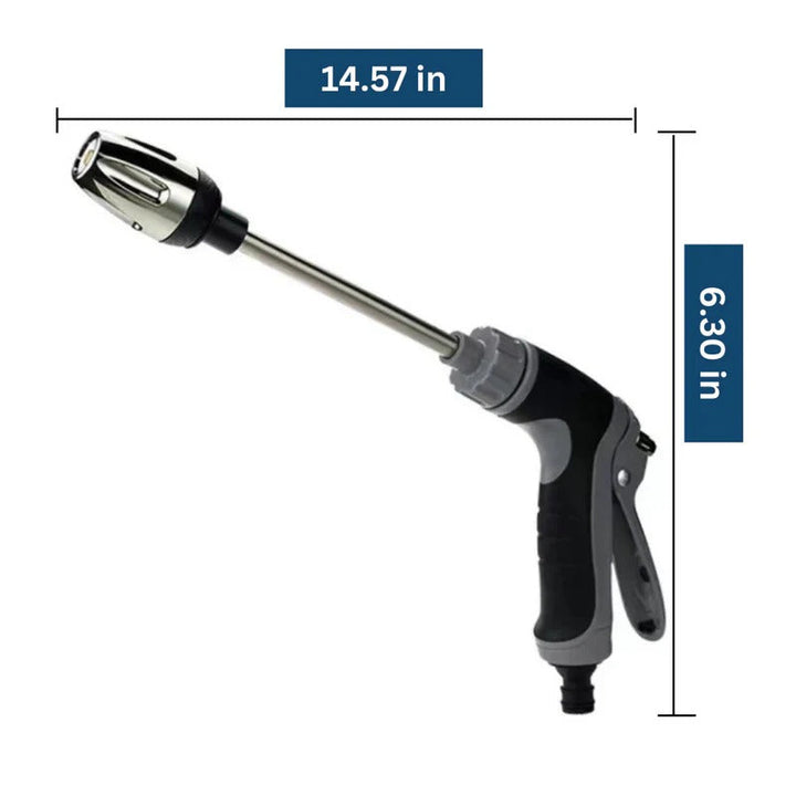 Powerful turbowasher nozzle for garden hose. Blast away dirt, moss, and grime from outdoor surfaces.