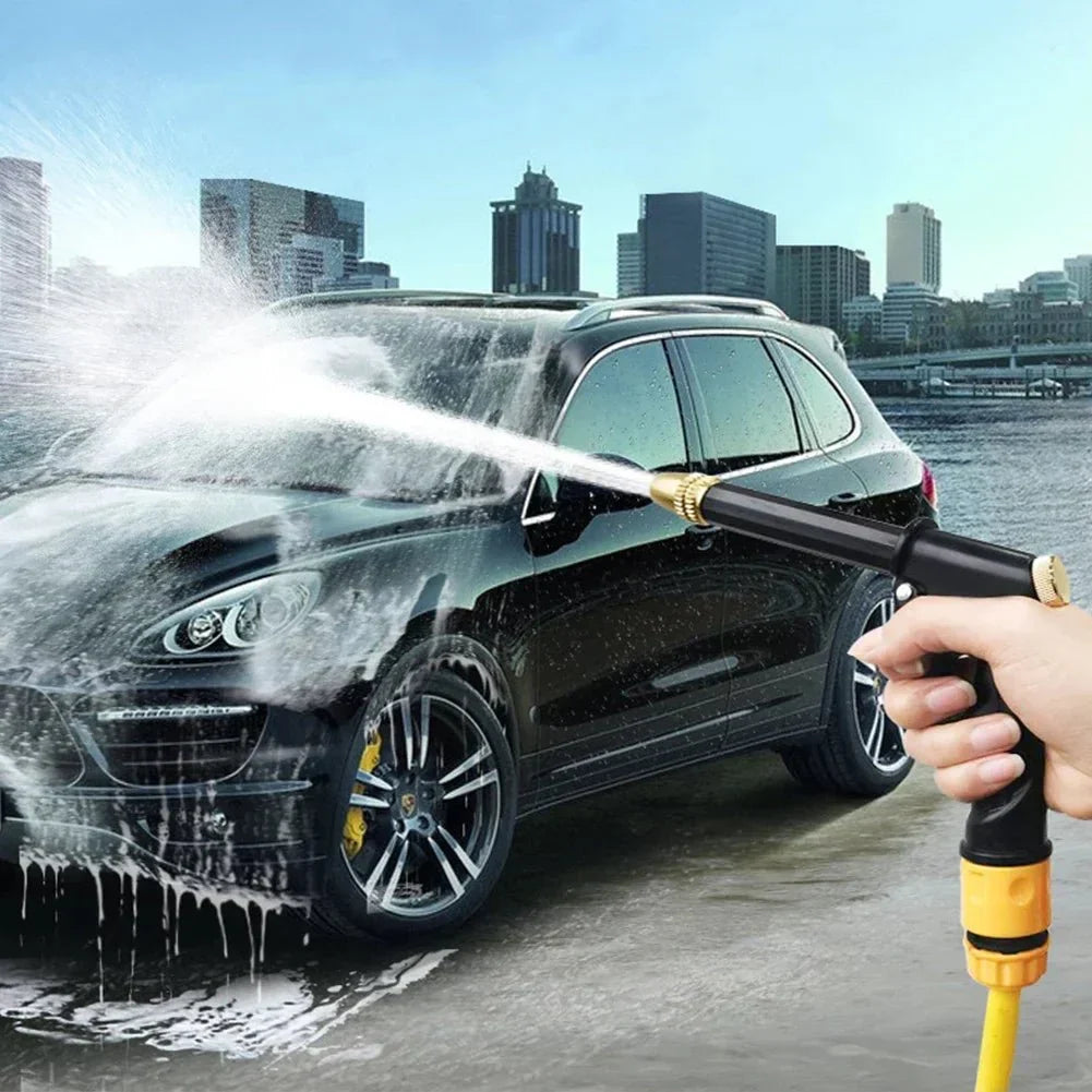 Ergonomic high-pressure water gun, perfect for efficient car wash & vehicle detailing.