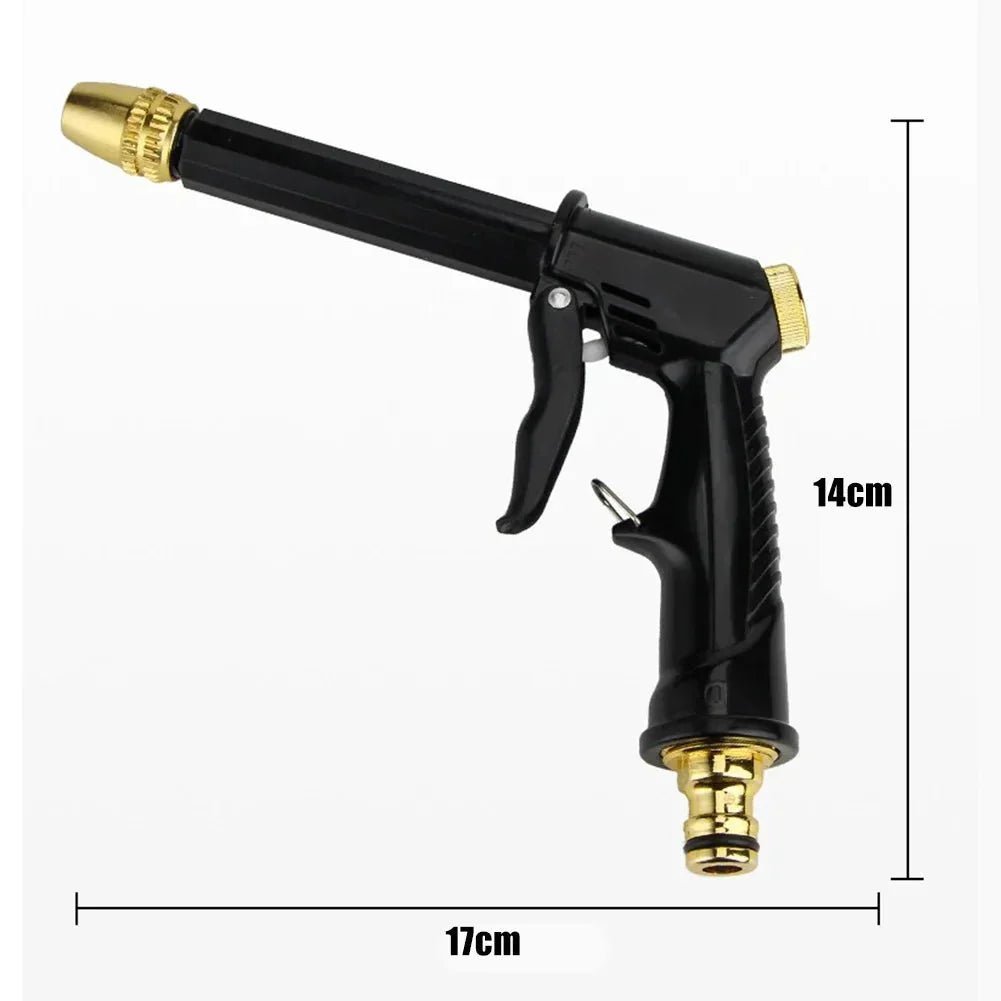Compact high-pressure water gun for quick and effective home outdoor cleaning and garden care.