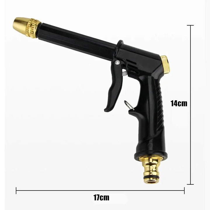 Compact high-pressure water gun for quick and effective home outdoor cleaning and garden care.