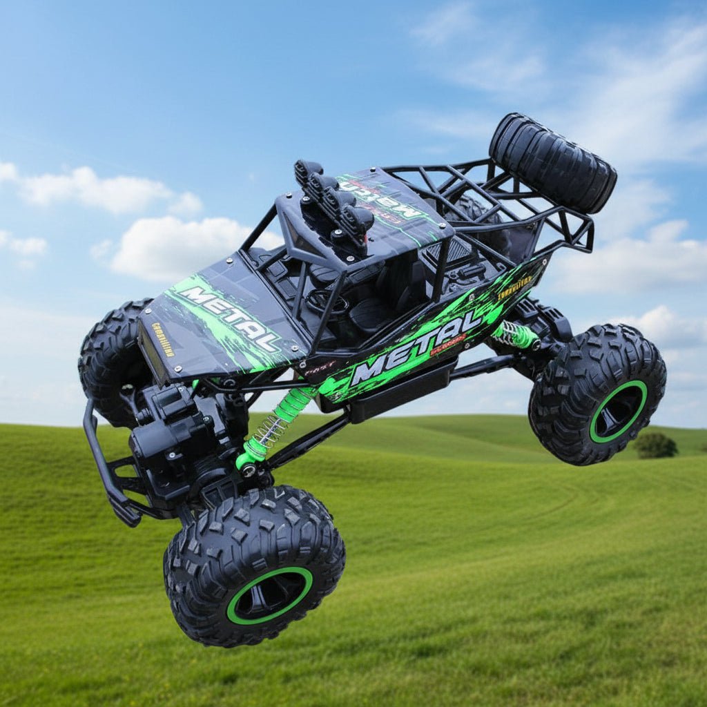 Unisex high-speed electric RC monster truck with a remote control, ready for thrilling 4x4 offroad adventures.