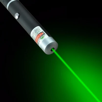 Unisex high-power green laser pointer, perfect as a pet toy or for outdoor adventures. Bright, visible beam.