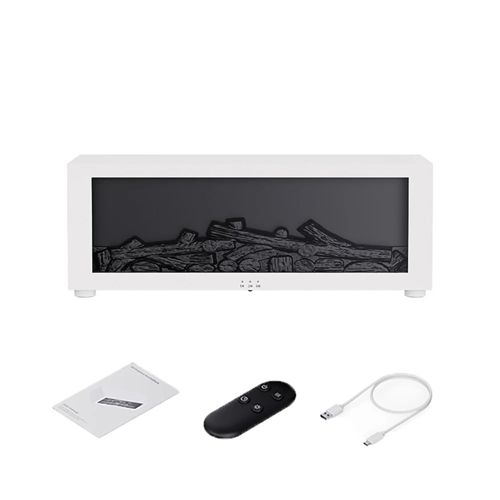 Enhance indoor air quality with this flame effect air humidifier & purifier. Perfect for aromatherapy.