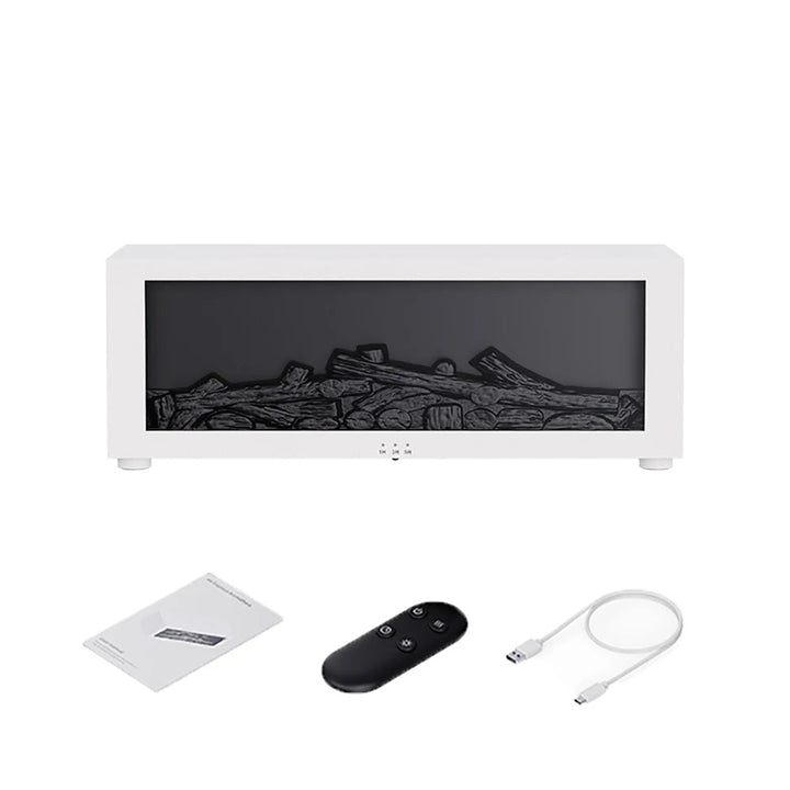 Enhance indoor air quality with this flame effect air humidifier & purifier. Perfect for aromatherapy.