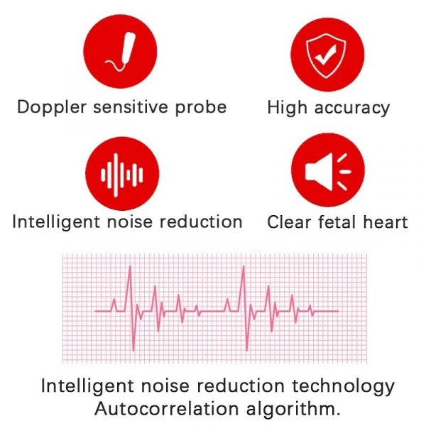 Easy-to-use pregnancy heartbeat monitor, providing peace of mind for home prenatal care for mothers.