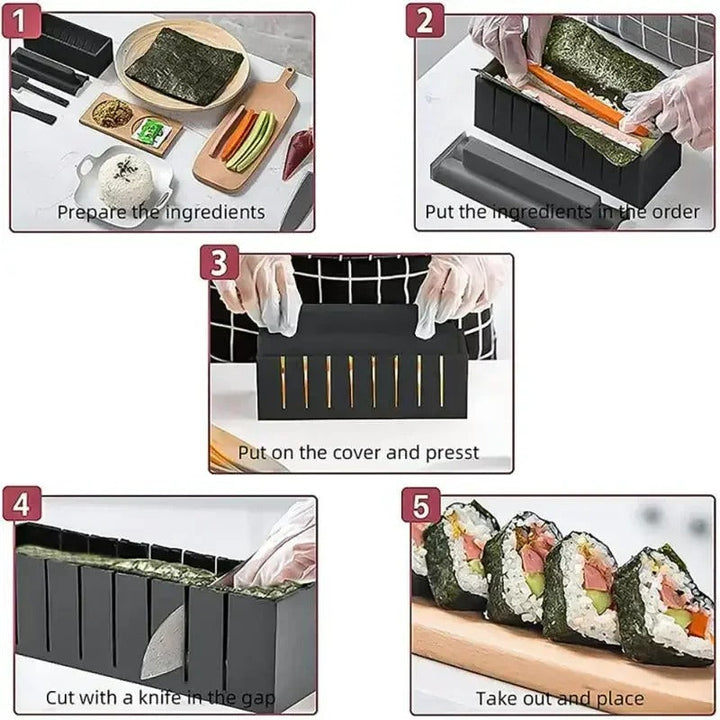 Craft delicious homemade sushi with this easy-to-use RollEase sushi making kit; perfect for beginners & experts.