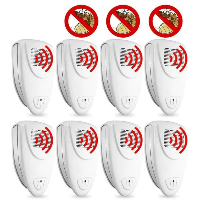 Chemical-free ultrasonic bed bug & insect repellent. Safe home pest control, electronic solution.