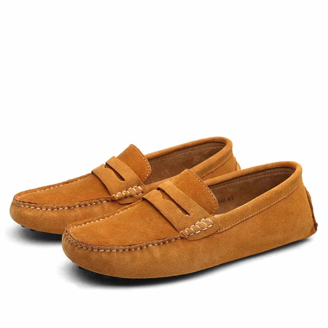 Hugo men's sophisticated slip-on loafers, enhancing any formal or casual ensemble.