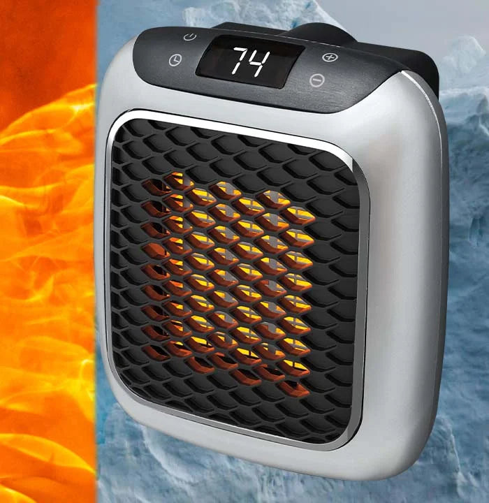 Hulvio compact portable electric heater, fast heating for energy-saving home comfort