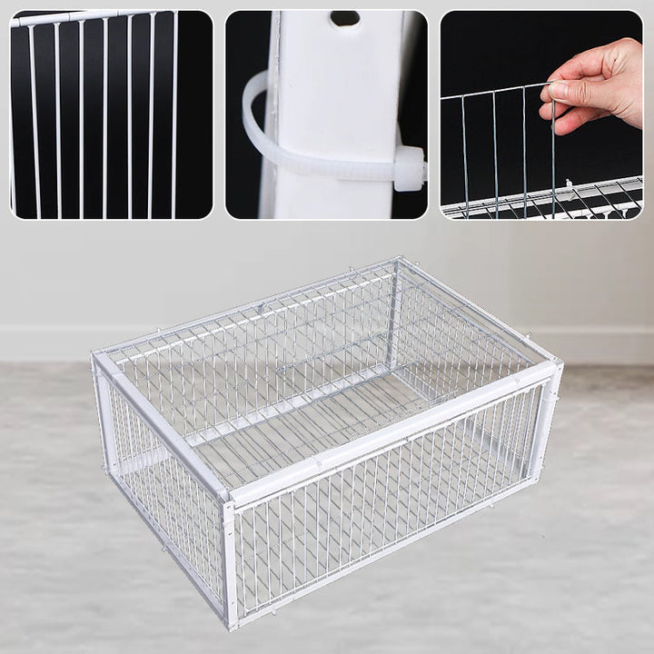 Animal-friendly wildlife bird trap, humane pest control for outdoor use.