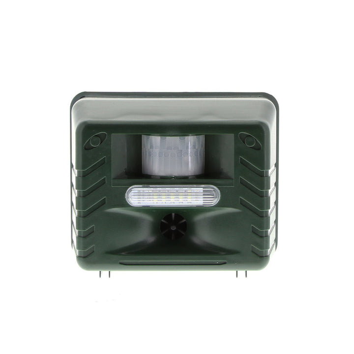 Get rid of woodpeckers with this humane ultrasonic outdoor bird repeller. Protects your yard.