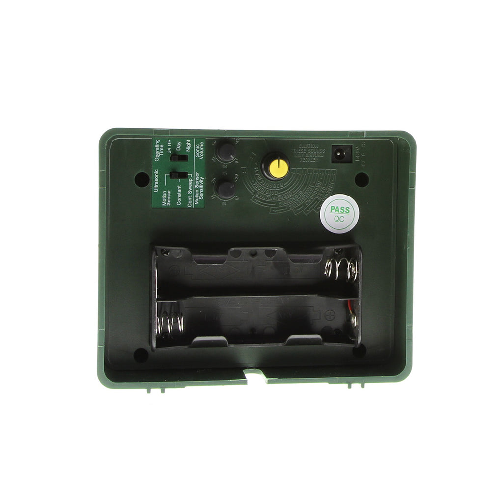 Advanced solar-powered ultrasonic pest deterrent for humane bird and woodpecker control.
