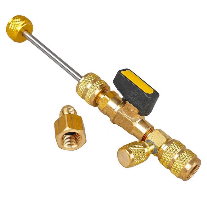 HVAC valve core removal and installation tool for efficient refrigerant system repair.