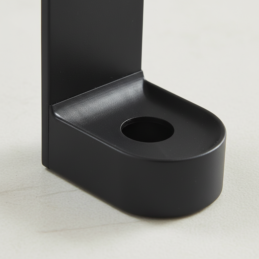 Space-saving HygienStay adhesive toothbrush holder, perfect wall mount storage solution for any bathroom.
