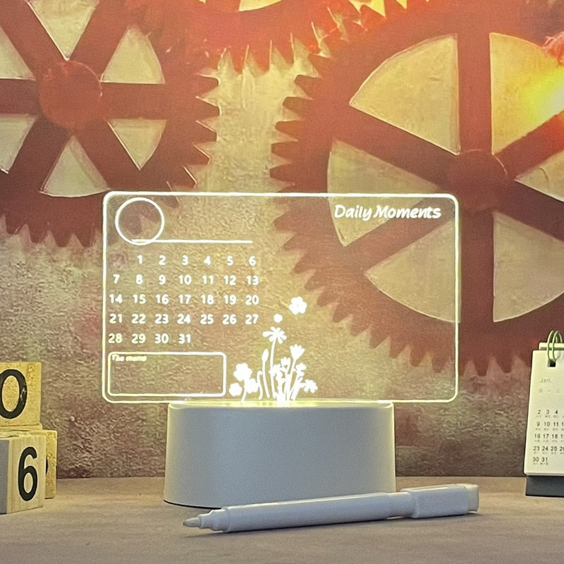 LumoNote notice board with a light-up pen, ideal for creative messages and reminders