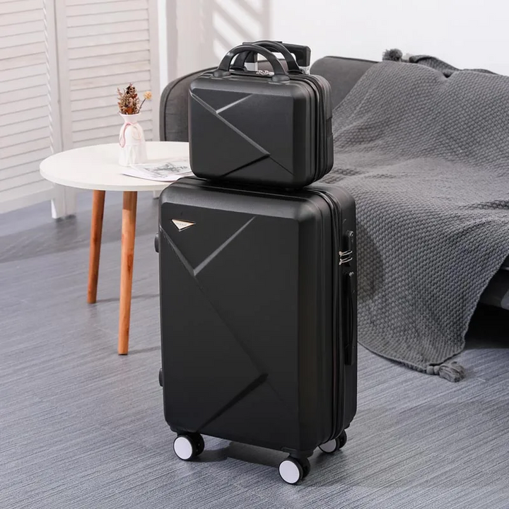 2-Piece Hard Shell Luggage Set with TSA Lock & 360° Spinner Wheels