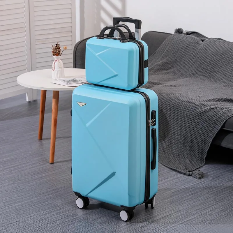 2-Piece Hard Shell Luggage Set with TSA Lock & 360° Spinner Wheels
