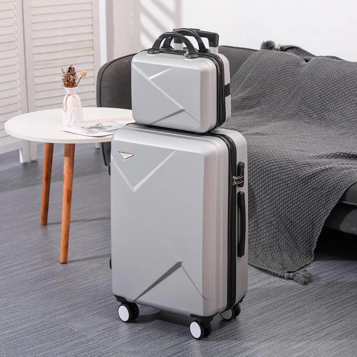 2-Piece Hard Shell Luggage Set with TSA Lock & 360° Spinner Wheels