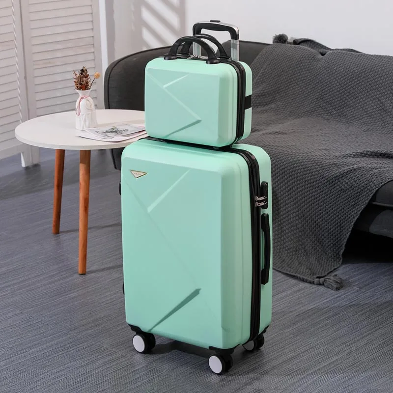 2-Piece Hard Shell Luggage Set with TSA Lock & 360° Spinner Wheels