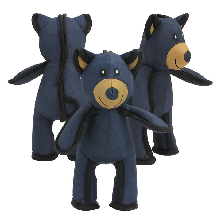 Fun bear dog chew toy, indestructible design for heavy chewers. Interactive squeaker pet supplies for dogs.