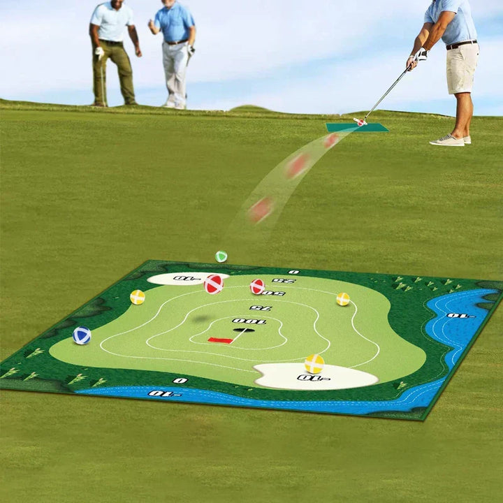 Indoor Golf Practice Set for all ages, perfect for home golf training & improving your swing. HomeGolf Pro fun.