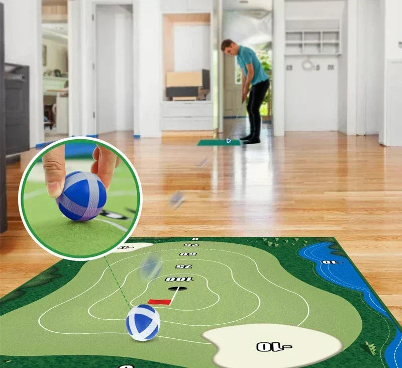 Home Golf Training set for indoor golf practice. Improve your swing & enjoy sports with this complete golf set.