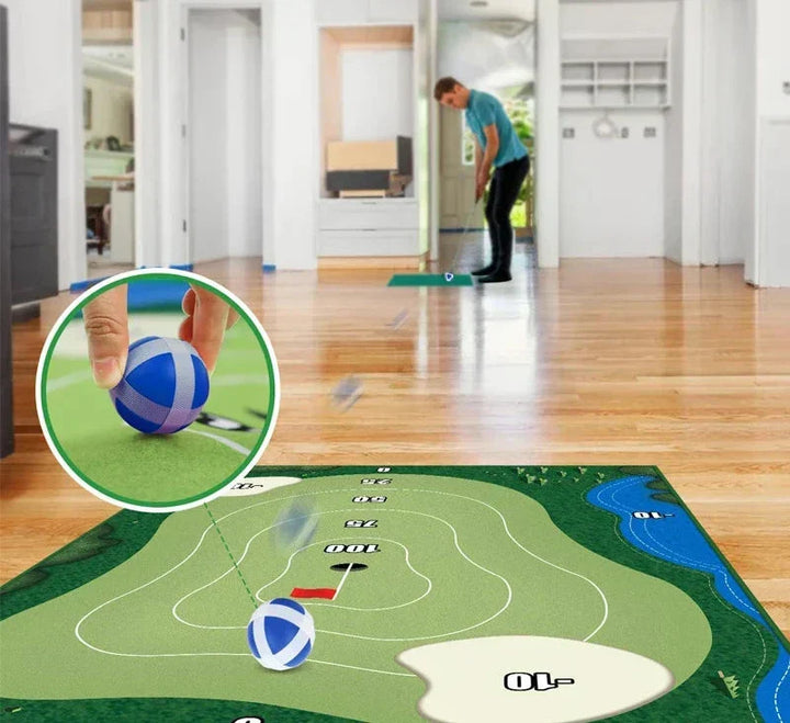 Home Golf Training set for indoor golf practice. Improve your swing & enjoy sports with this complete golf set.