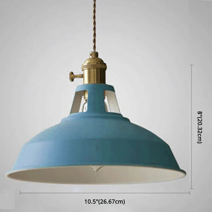 Retro industrial style pendant lamp, IronGlow, black metal ceiling light for home.