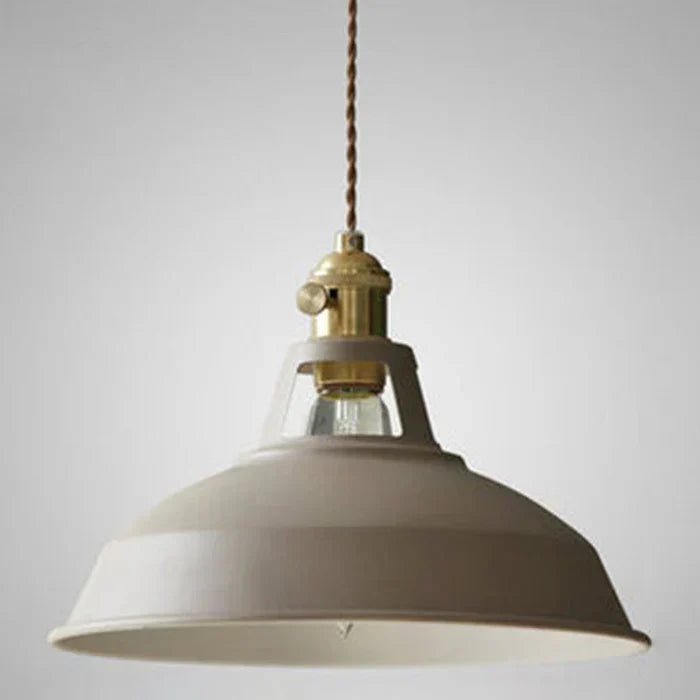 Metal industrial pendant light, IronGlow, ideal ceiling lamp for kitchen or dining room.