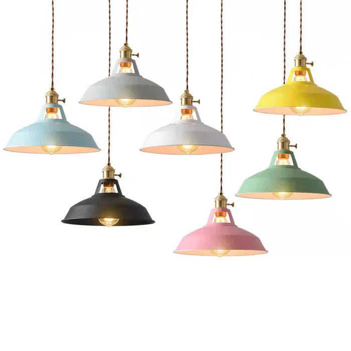Stylish industrial pendant lamp, IronGlow, black metal ceiling light for home decor.