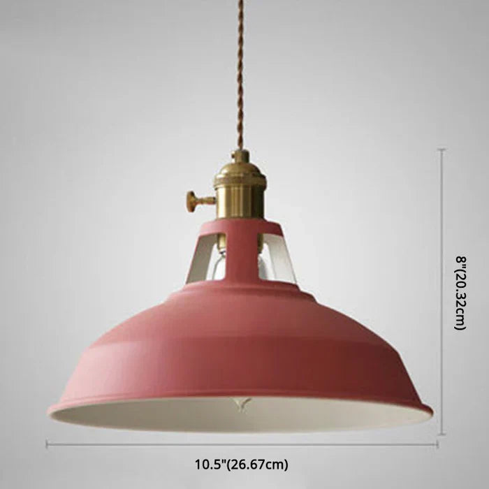 Industrial pendant light fixture, IronGlow, adds retro charm to any home decor.