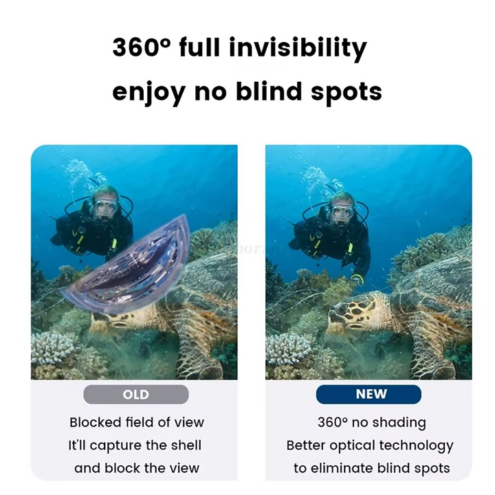 Action camera accessory: Insta360 X3 dive case, perfect for underwater photography & deep sea exploration.