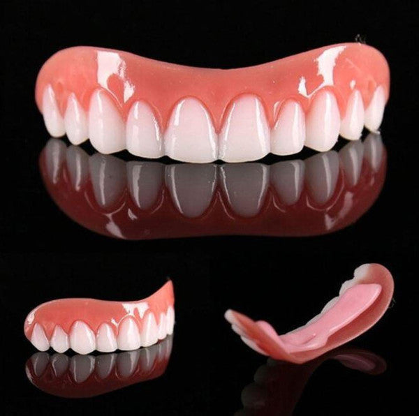 Cosmetic artificial teeth cover for an instant perfect smile. Enhance oral appearance with this dental solution.