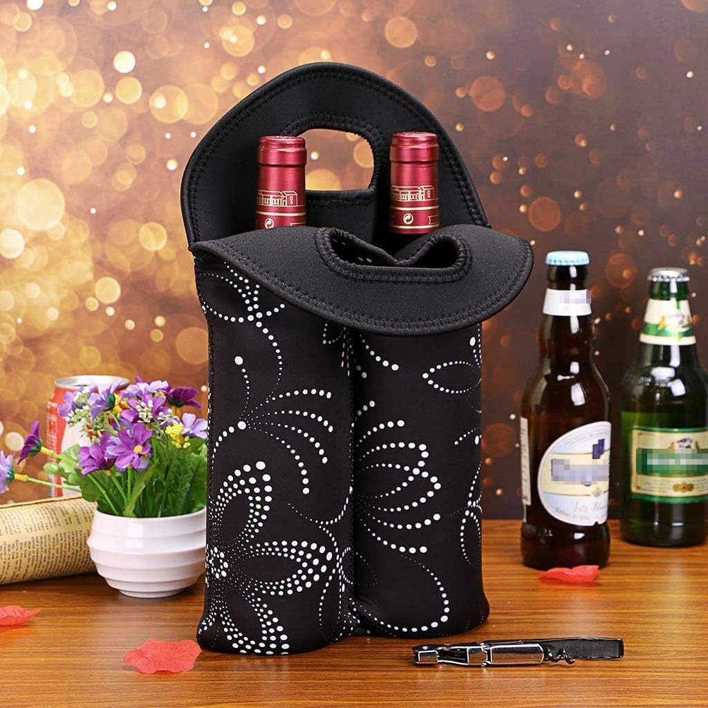 Dual wine bottle carrier, insulated & durable for all your adventures.