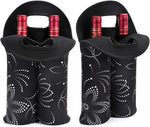 2PCS Black with Flower Pattern Style