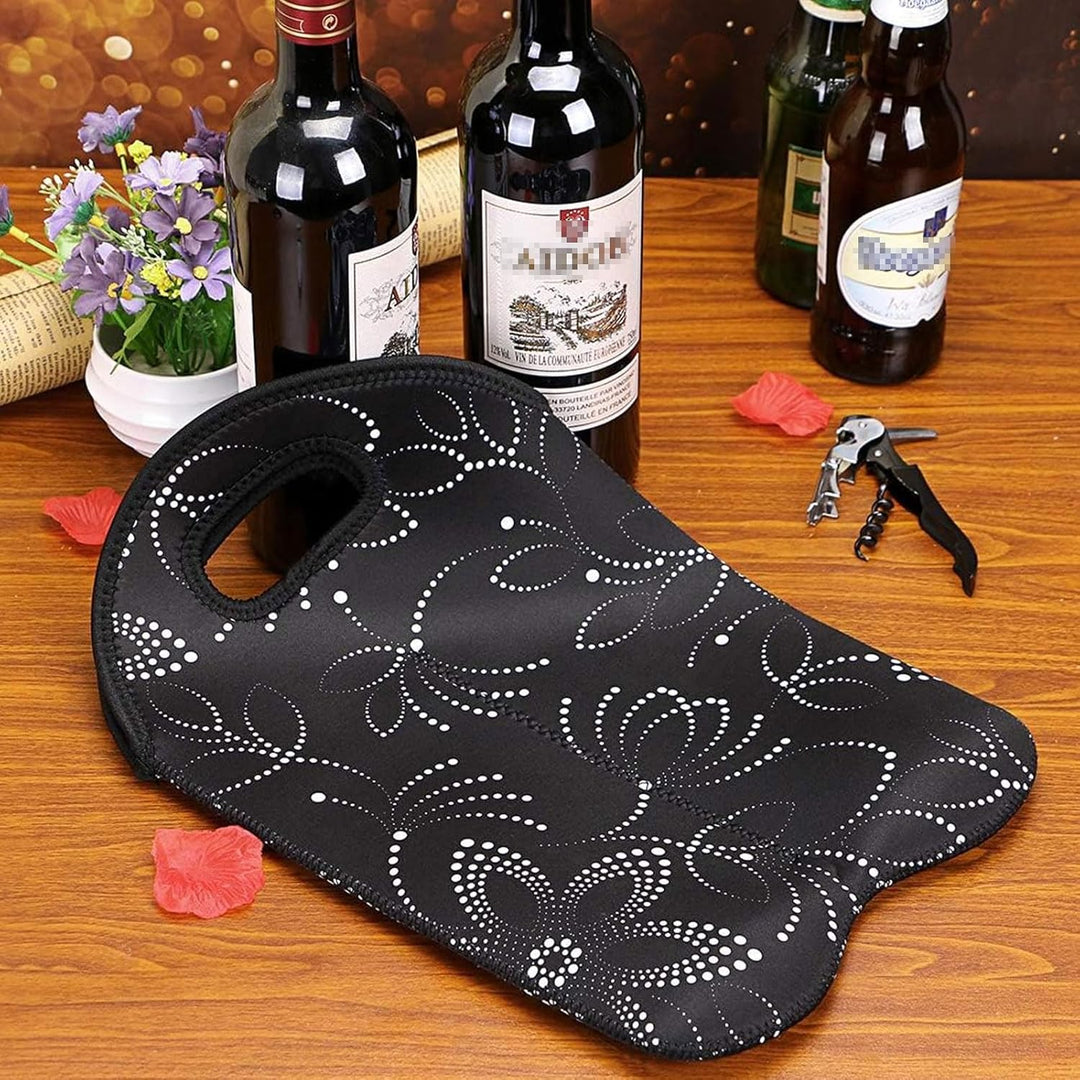 Picnic-ready dual wine carrier, keeps drinks cool & protected.