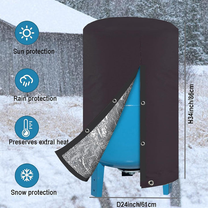 Outdoor insulated well pump cover, Frosten brand, for reliable freeze protection and equipment longevity.