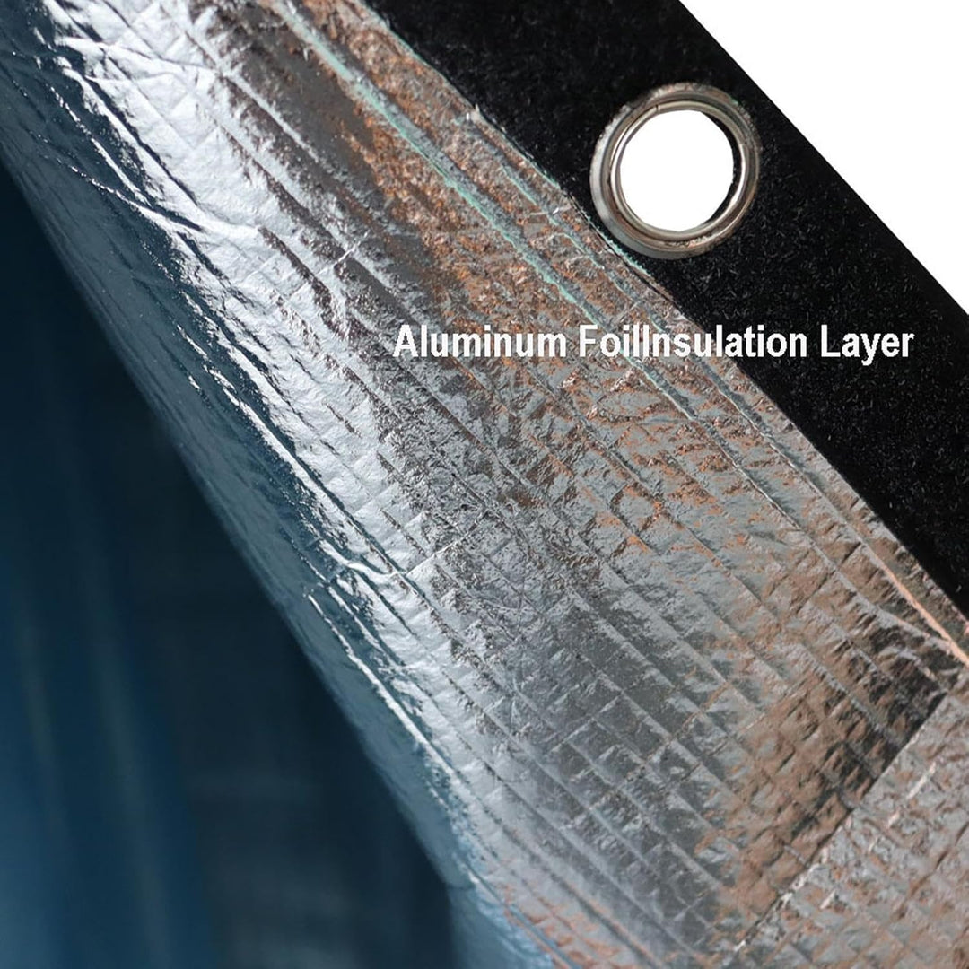 Well pump cover, insulated, guarding against frost, critical for year-round outdoor equipment safety.
