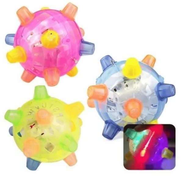 Interactive bouncing activation ball toy for dogs, promoting exercise & fun with mental stimulation.