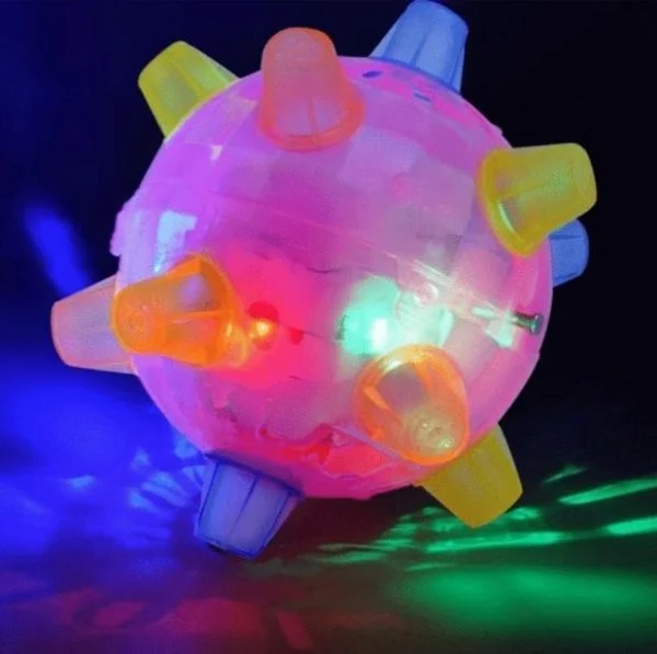 Interactive bouncing dog ball. Durable pet toy for active dogs, promoting exercise & mental health.